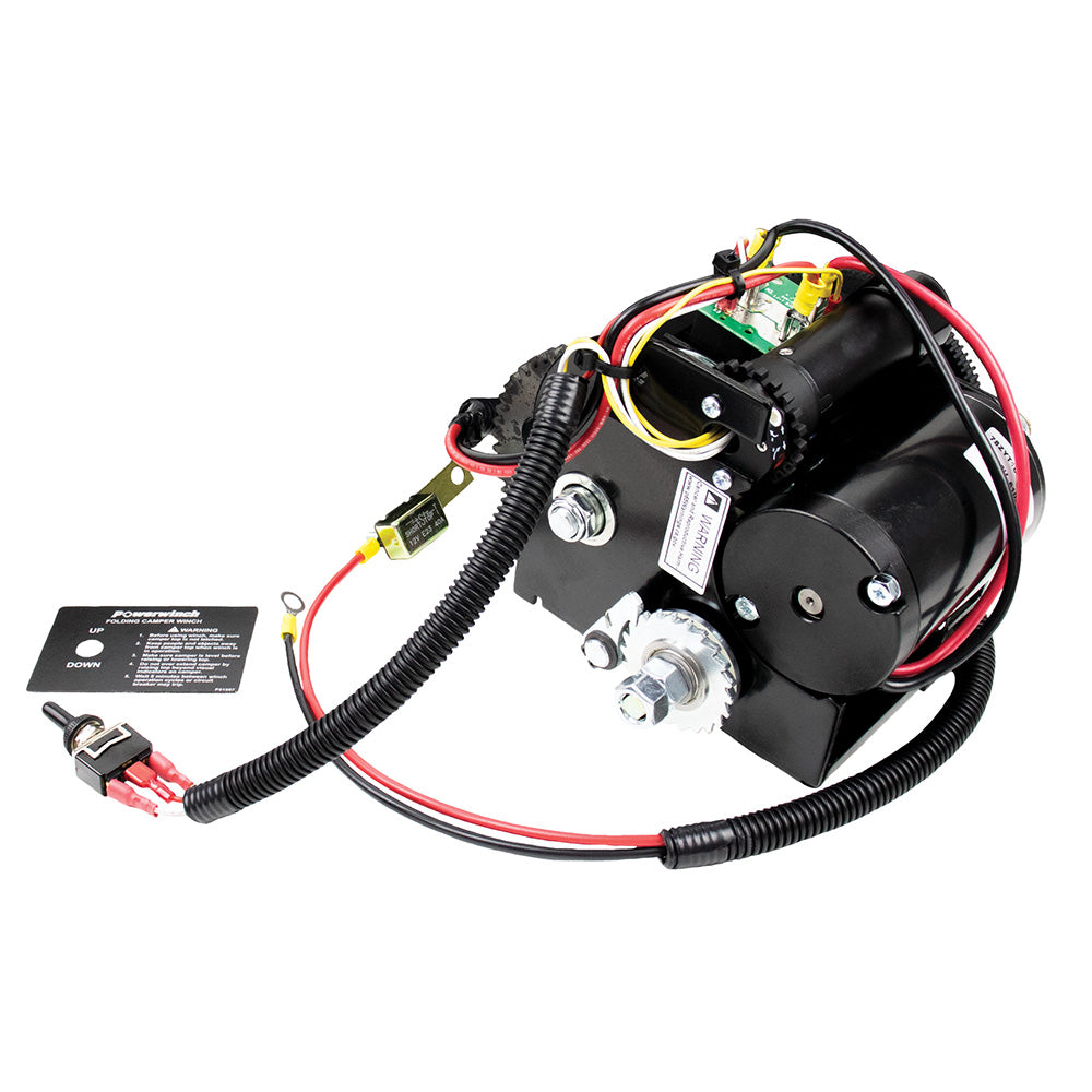 Powerwinch Folding PopUp Camper Winch w1200lb Lift Capacity P92001