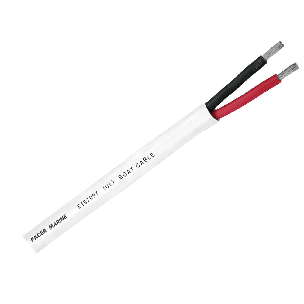 Pacer Round Duplex 2 Conductor Cable 100 142 AWG Round Cable Red Black WR142DC100