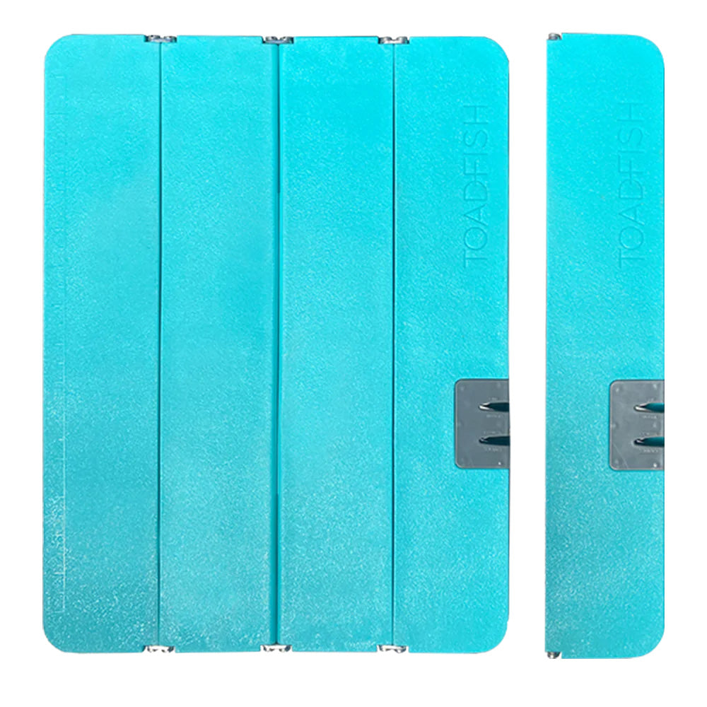 Toadfish XL Stowaway Folding Cutting Board wBuiltIn Knife Sharpener Teal 1086