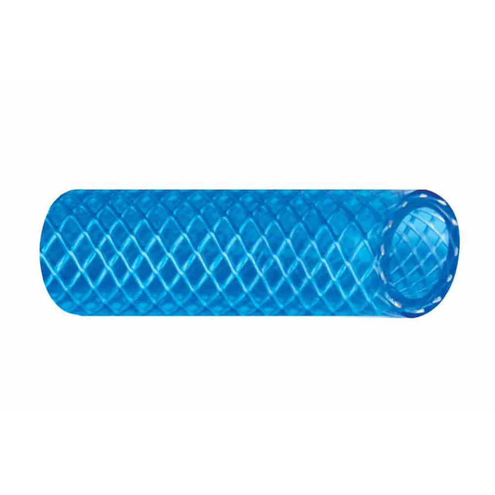 Trident Marine 34 x 50 Boxed Reinforced PVC FDA Cold Water Feed Line Hose Drinking Water Safe Translucent Blue 1650346