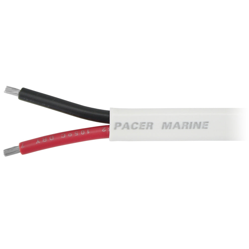 Pacer 142 AWG Duplex Wire Flat Cable RedBlack Sold By The Foot W142DCFT