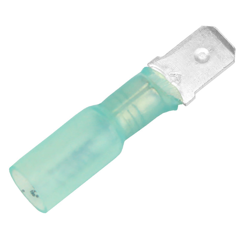 Pacer 1614 AWG Heat Shrink Male Disconnect 100 Pack TDE14250M100