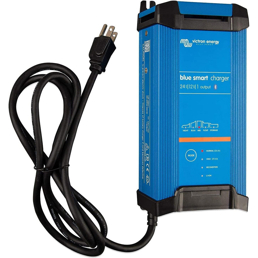 Victron Blue Smart IP22 24VDC 12A 1 Bank 120V Charger Dry Mount BPC241245102