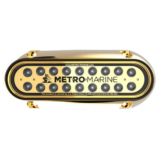 Metro Marine HighOutput Elongated Underwater Light wIntelligent Monochromatic LEDs  Green 90 Beam FBME1HG390