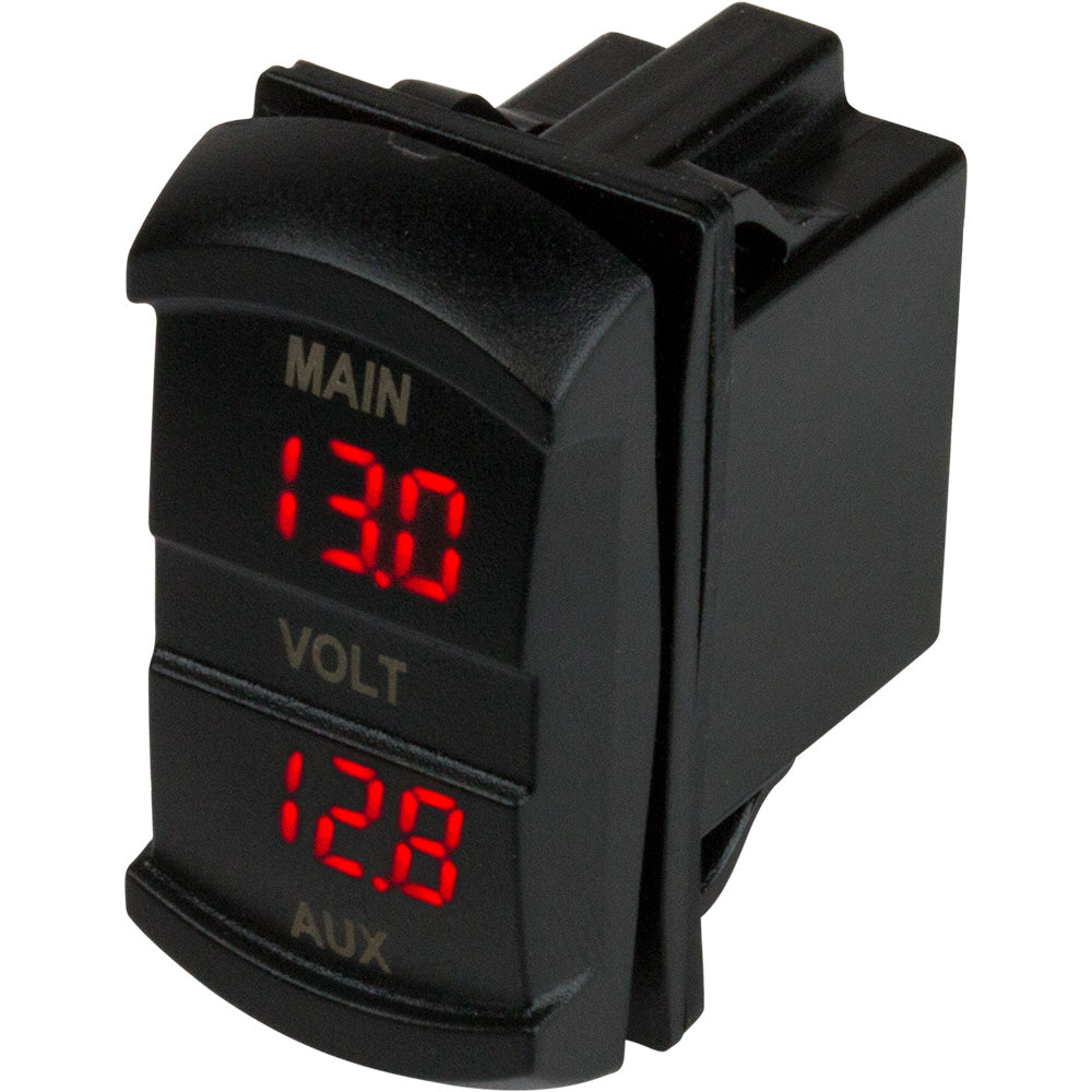 SeaDog Dual Volt Meter Rock Switch 10V48VDC 4216361