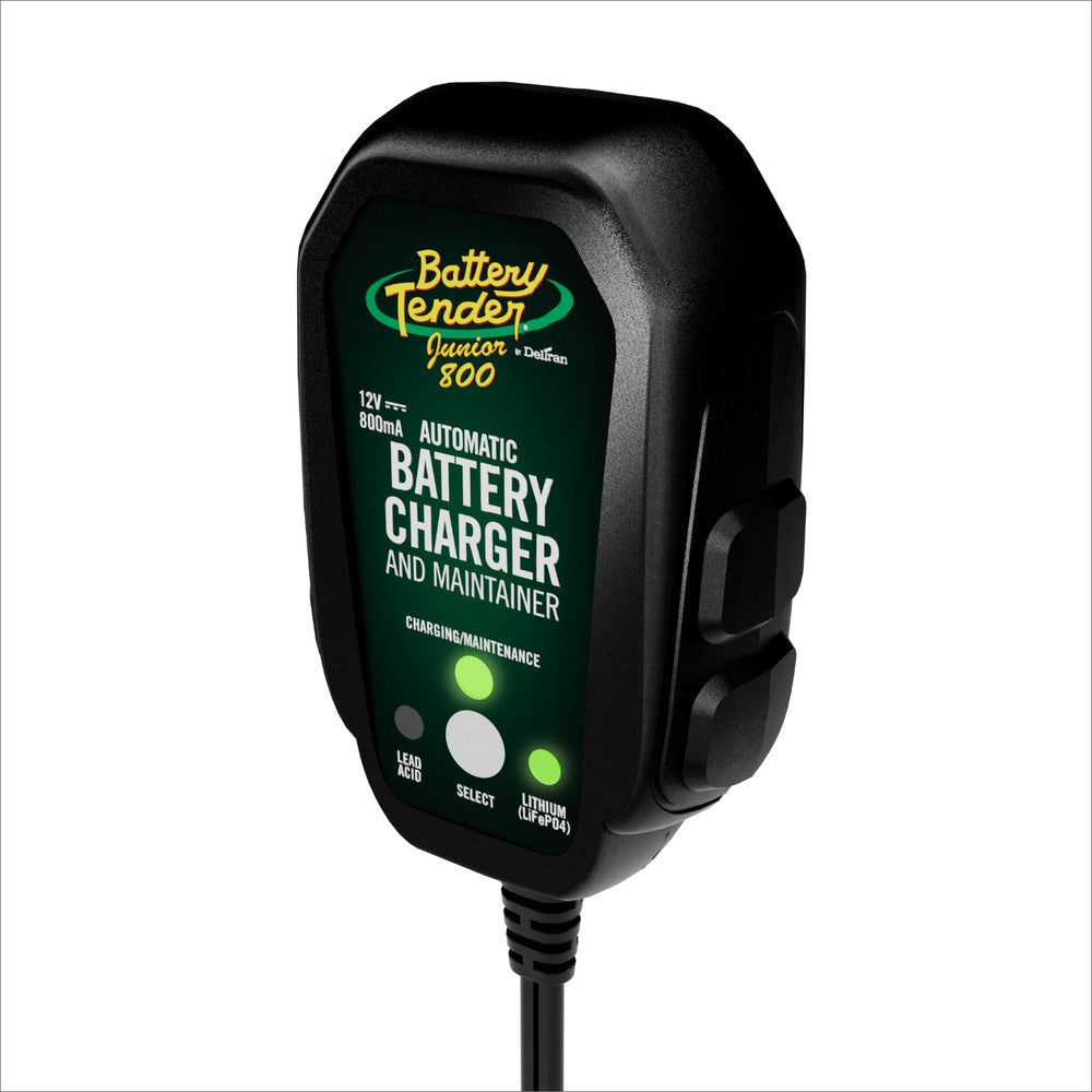 Battery Tender 12V 800mA Lead AcidLithium Selectable Battery Charger 0220199DLWH