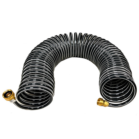 Trident Marine Coiled Wash Down Hose wBrass Fittings  15 16715