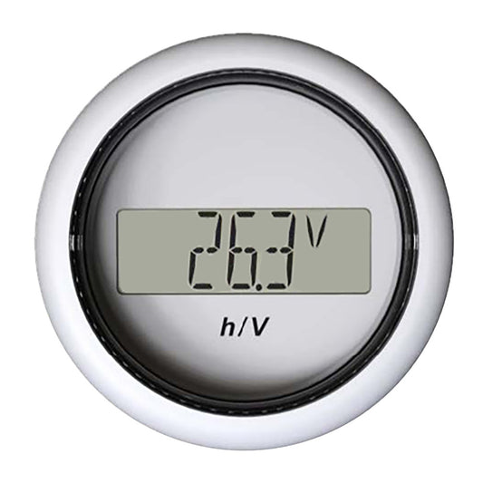 Veratron 52MM 2116 ViewLine Hour CounterVoltmeter  White B00006302