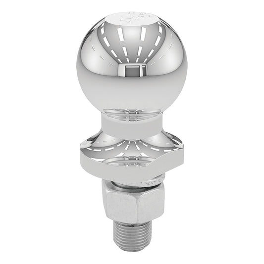 CURT 2 Trailer Ball  34 x 134 Shank  3500 lbs  Chrome 40003