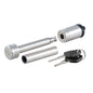 CURT 12 Hitch Lock w58 Adapter  114 or 2 Receiver  Barbell Stainless Steel 23517