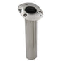 CE Smith 70 Series Standard Flush Mount Rod Holder  15 Degree  Stainless Steel  Gimbal Bar Bottom  Black Liner 536710