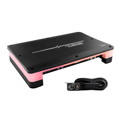 DS18 FlushSurface Mount 1Channel Monoblock Class D Amplifier wAcrylic Cover  1x900W RMS  1 Ohm FX1