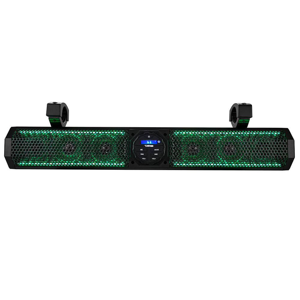 DS18 26 Marine Amplified Sound Bar wBluetooth 600W w6 Speaker System  RGB LED SB26BTXRGB