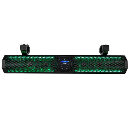 DS18 26 Marine Amplified Sound Bar wBluetooth 600W w6 Speaker System  RGB LED SB26BTXRGB