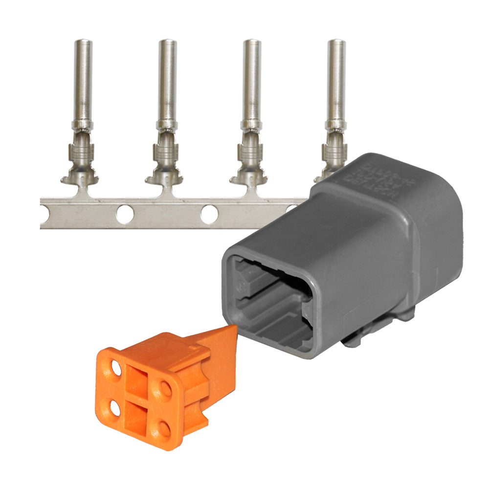 Pacer DTP Deutsch Plug Repair Kit  1412 AWG 4 Position TDTP06F4RS