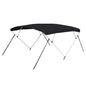 Carver 3 Bow 5487U Bimini Top with Boot  Black Acrylic A5487UB02