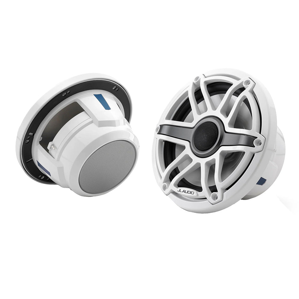 JL Audio M6 Series 77 Marine Coaxial Speakers wGloss White Sport Grille  M6770XSGwGw 0100307300