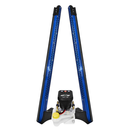 PowerPole Blade ONE Pump BLS Shallow Water Anchor System  10  Dual Blade  Blue PP2BLS10BL