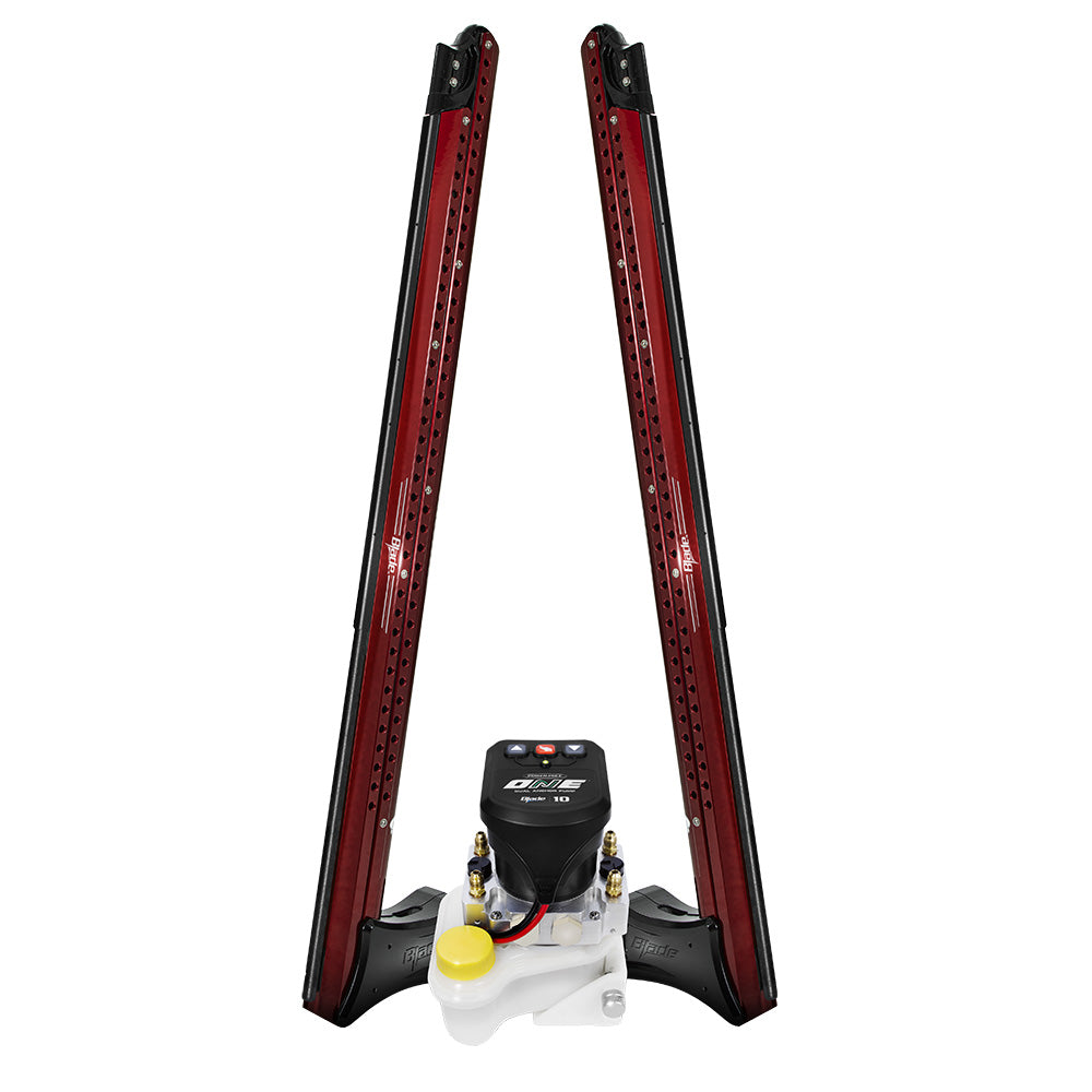 PowerPole Blade ONE Pump BLS Shallow Water Anchor System  10  Dual Blade  Red PP2BLS10RD
