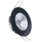 Lumitec Illusion Flush Mount LED Down Light  Spectrum RGBW  Cool White  Black Housing  Chrome Reflector 117167