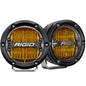RIGID Industries 360Series 4 LED SAE Fog Beam  Yellow  Set of 2 36121