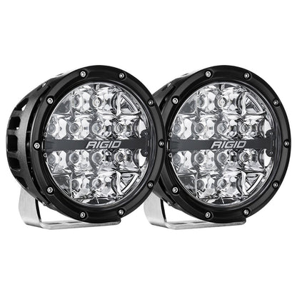 RIGID Industries 360Series RGBW 6 Offroad Lamp Spot Beam wRGBW Backlight Pods  Set of 2 36412