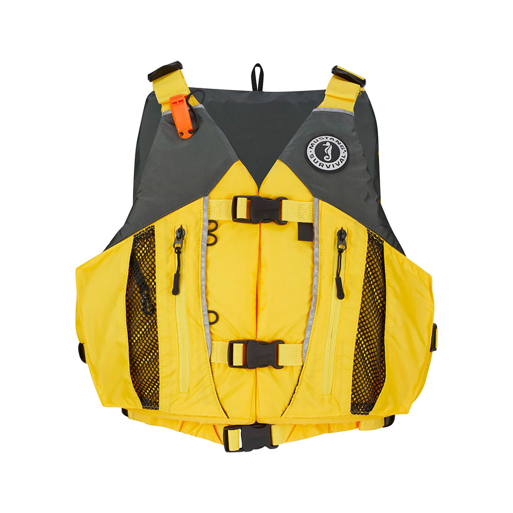 Mustang Solaris Foam Life Vest  XLXXL  YellowGrey MV807002222XLXXL