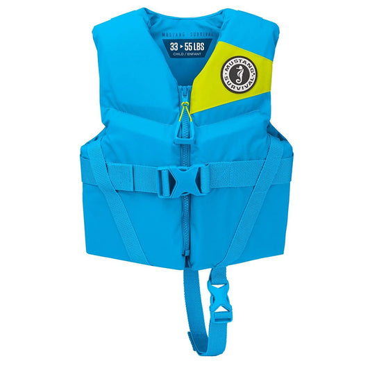 Mustang Child Rev Foam Life Vest  Azure Blue MV3565022680