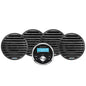 Aquatic AV Economy Gauge StereoSpeakers Kit  Black EG100