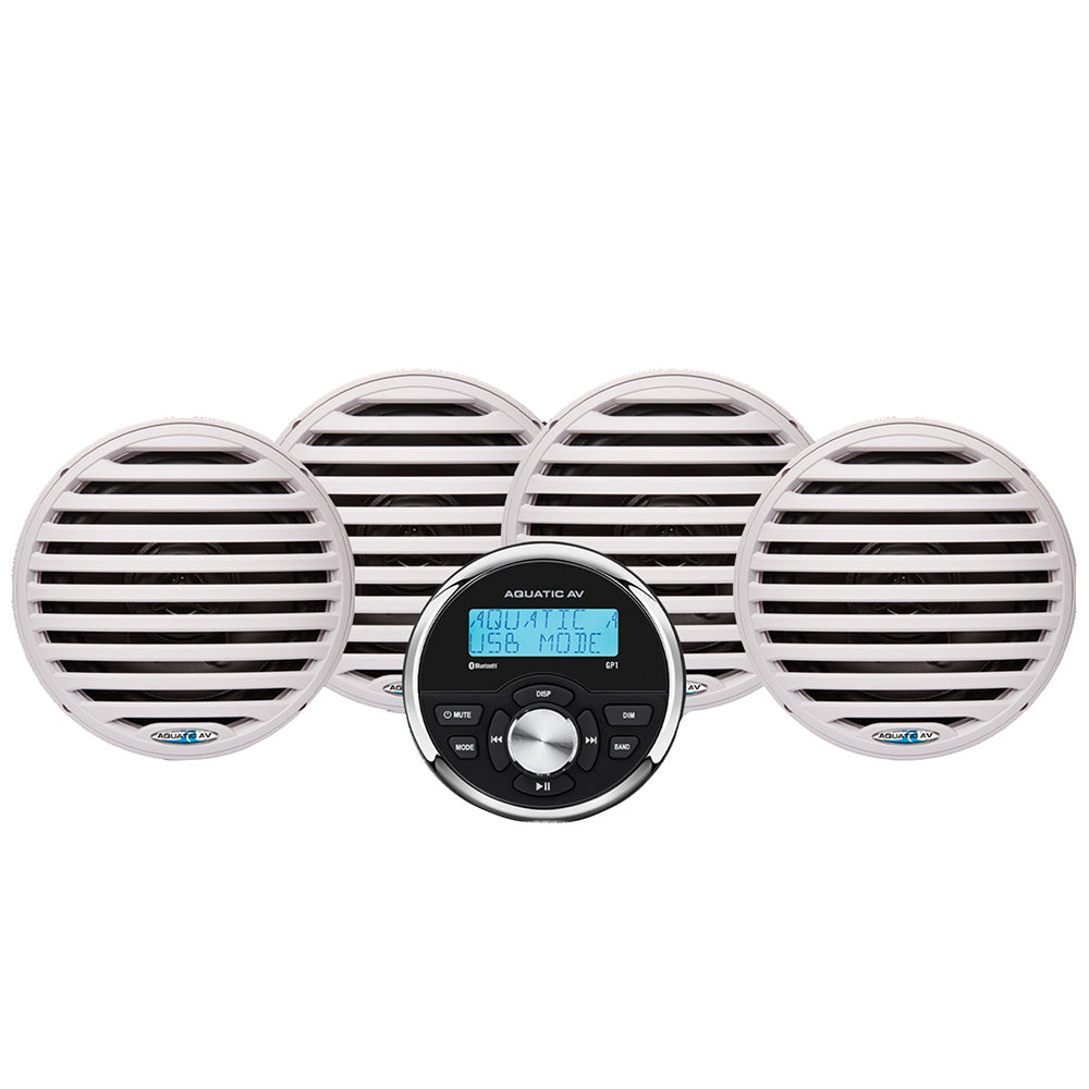 Aquatic AV Economy Gauge StereoSpeakers Kit  White EG200