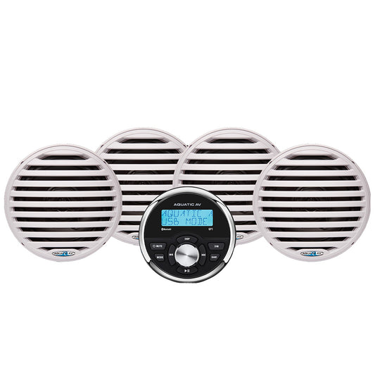 Aquatic AV Economy Gauge StereoSpeakers Kit  White EG200
