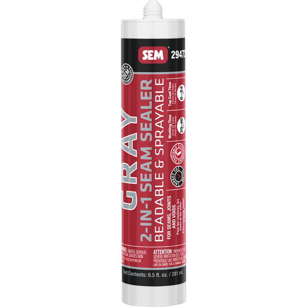 SEM 2IN1 Seam Sealer  95oz Tube  Grey 29472