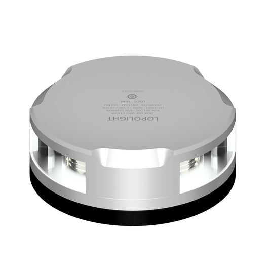 Lopolight 360Degree Anchor Light  2nm  Silver Housing wFB Base  25M Cable 201012FB 25M
