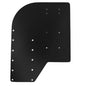 Sea Brackets Small Offset Trolling Motor Plate  Black SEA2306BLK
