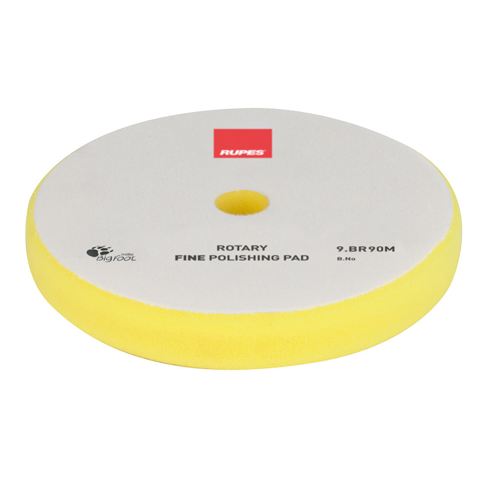 RUPES Rotary Fine Polishing Foam Pad 7590mm  Yellow 9BR90M