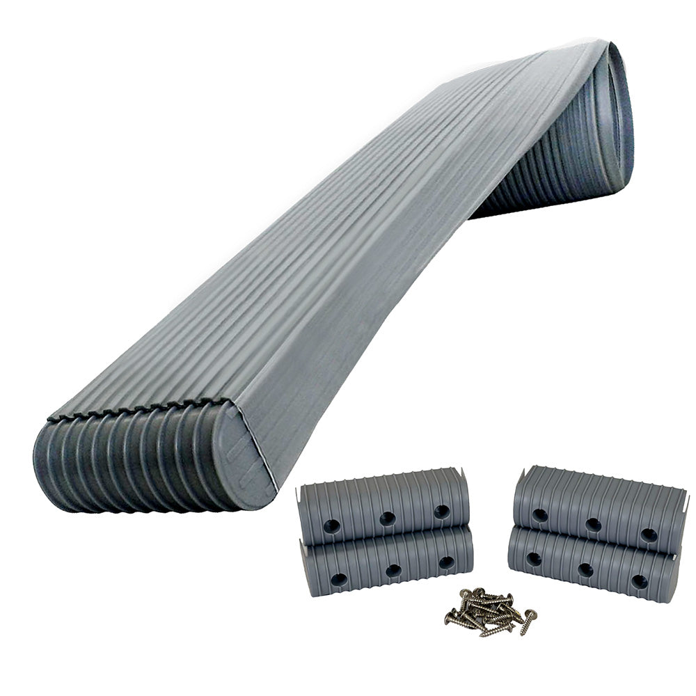Caliber BunkWrap Kit  Grey 24 x 2 x 6 Roll  4 Caps  HRDW Roll  4 Endcaps  Stainless Steel Hardware 23056