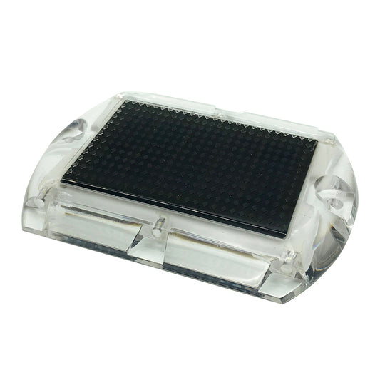 Hydro Glow 35 x 45 Rectangular LED Ultra Thin Solar Pathway Dock Light 2000K  Amber S1A
