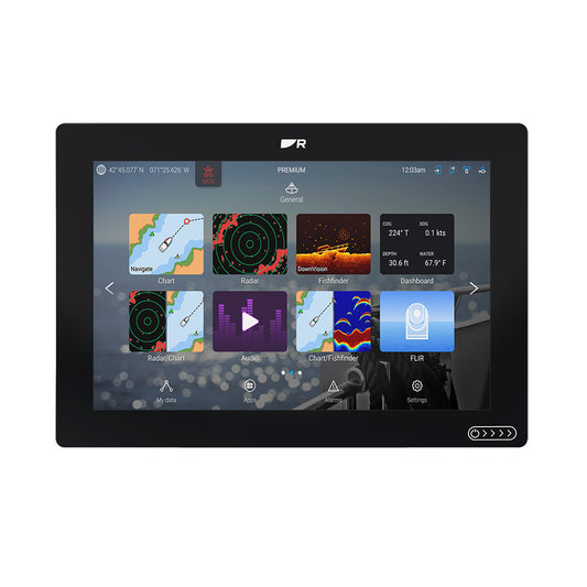 Raymarine Axiom 2 RV 12 ChartplotterFishfinder wRealVision 3D Sonar Lighthouse North America Chart  RV100 Transducer