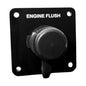 Flushmaster Vertical Single Outlet Flush Port Reroute  Black Acrylic  38 Barb SMQCR1BV38