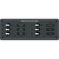 Blue Sea 8096 DC 6 Position Toggle Branch Circuit Breaker Panel  White Switches 8096