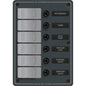 Blue Sea 8053 Slate Grey  6 Position  Vertical 8053