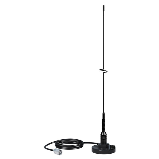 Shakespeare VHF 19 5218 Black SS Whip Antenna  Magnetic Mount 5218
