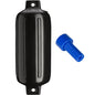 Polyform G5 Twin Eye Fender 88 x 268  Black wAdapter G5 BLACK WAIR ADAPTER