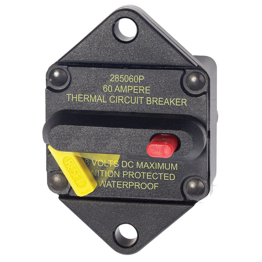 Blue Sea 7084 60 Amp Circuit Breaker Panel Mount 285 Series 7084
