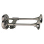 Schmitt Marine Deluxe AllStainless Shorty Dual Trumpet Horn  12V 10012