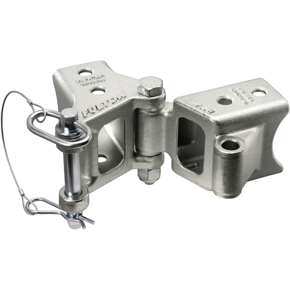 Fulton FoldAway BoltOn Hinge Kit 2 x 3 Trailer Beam Rating 5000 lbs 48 Pivot ZMax 600 Zinc Finish HDPB230101