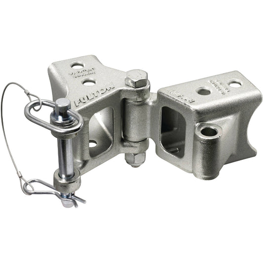 Fulton FoldAway BoltOn Hinge Kit 2 x 3 Trailer Beam Rating 5000 lbs 48 Pivot ZMax 600 Zinc Finish HDPB230101