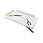 TACO 20 Poly Filet Table wAdjustable Gunnel Mount  White P012120W
