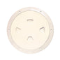 Beckson 8 Smooth Center ScrewOut Deck Plate  Beige DP80N