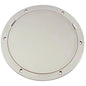 Beckson 8 Smooth Center PryOut Deck Plate  White DP81W